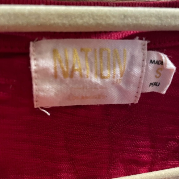 Nation red blouse - size S - Picture 4 of 5